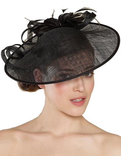 black fascinator accessorize