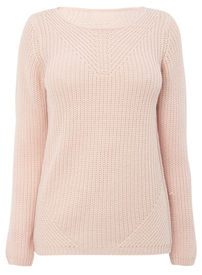 BHS - - BH5 PINK Transfer Rib Jumper - Size 8 to 22