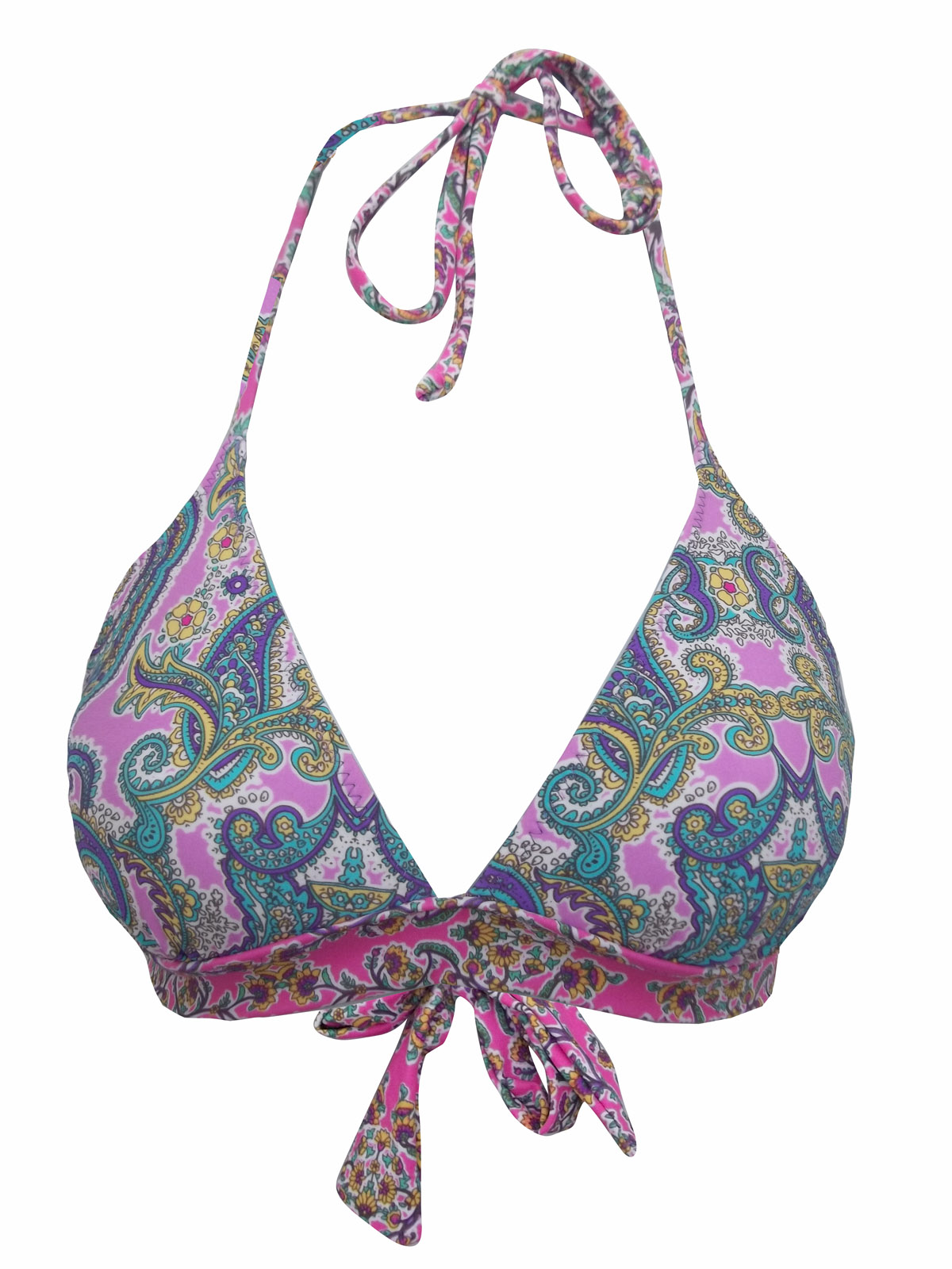 Accessorize - - Accessorize PINK Paisley Print Triangular Bikini Top ...