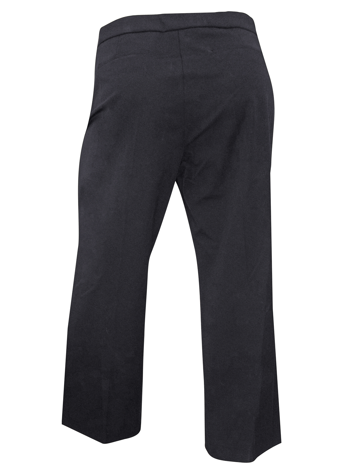 Marks and Spencer - - M&5 BLACK Flat Front Bootleg Trousers - Size 20