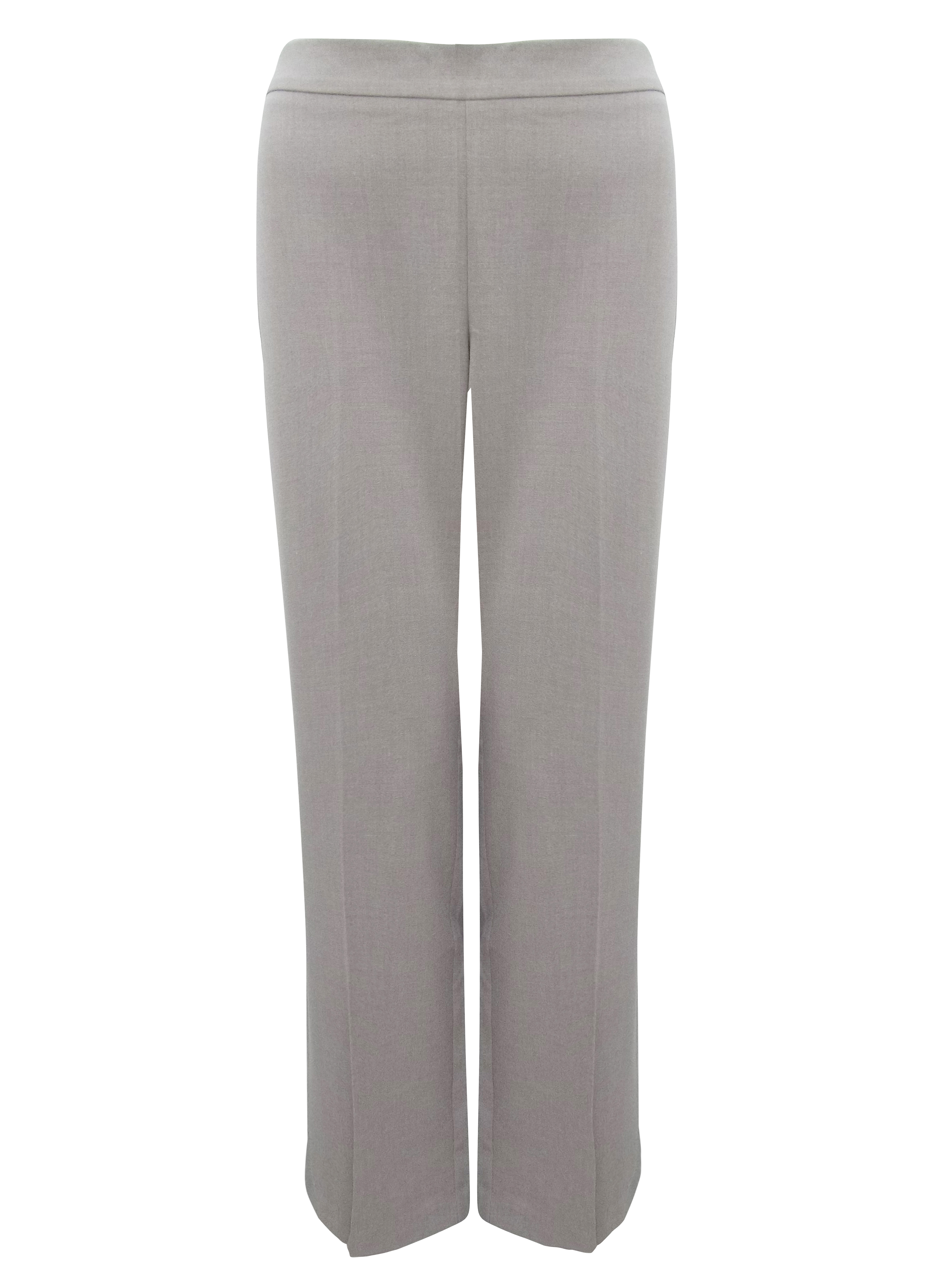 Marks and Spencer - - M&5 TAUPE Side Zip Slim Leg Trousers - Size 12