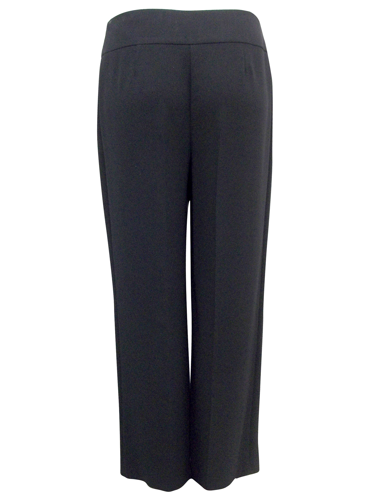 Marks and Spencer - - M&5 BLACK Low Rise Wide Leg Trousers - Size 12